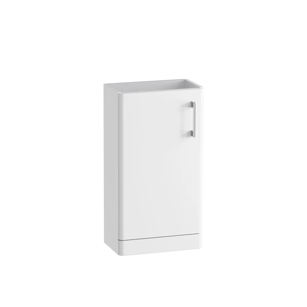 Tavistock Pod Curved 400 Floor Mounted Cloakroom Unit - Gloss White - TRC4F.GW