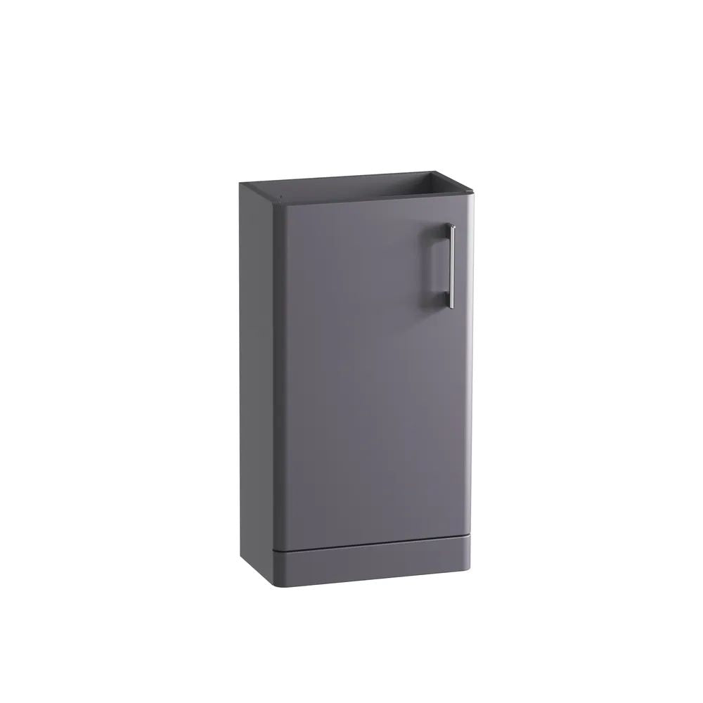 Tavistock Pod Curved 400 Floor Mounted Cloakroom Unit - Matt Storm Grey - TRC4F.SG