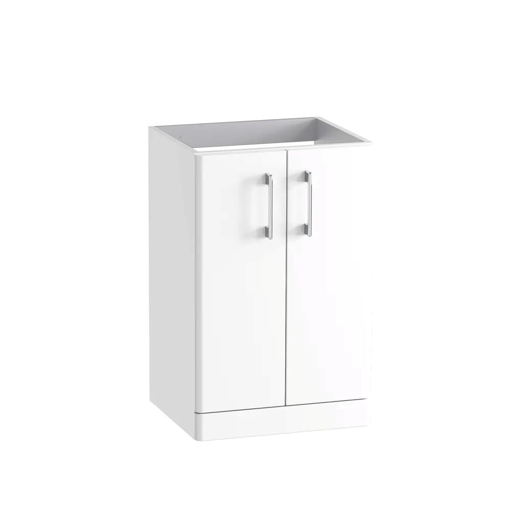 Tavistock Pod Curved 500 Floor Mounted Basin Unit - Gloss White - TRC5F.GW