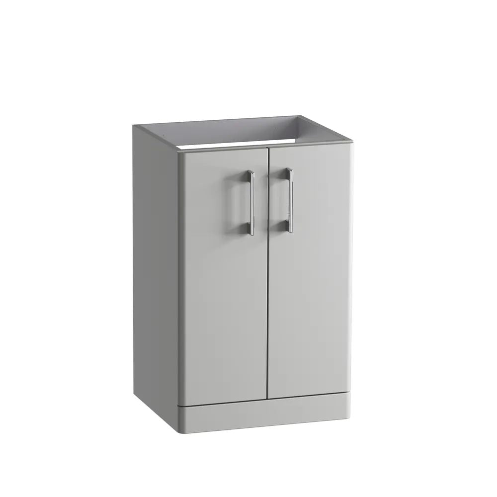 Tavistock Pod Curved 500 Floor Mounted Basin Unit - Matt Light Grey - TRC5F.MLG