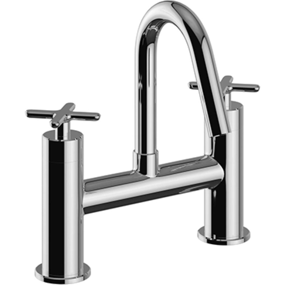 Heritage Salcombe Bath Filler Chrome