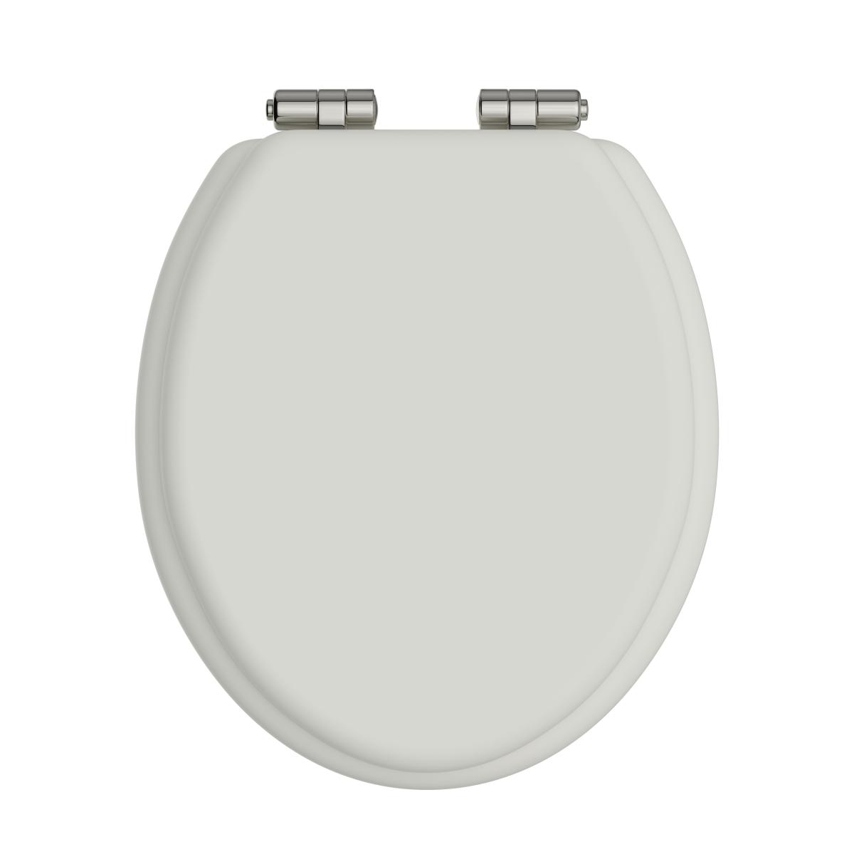 Heritage Toilet Seat Soft Close Vintage Gold Hinges - Chantilly
