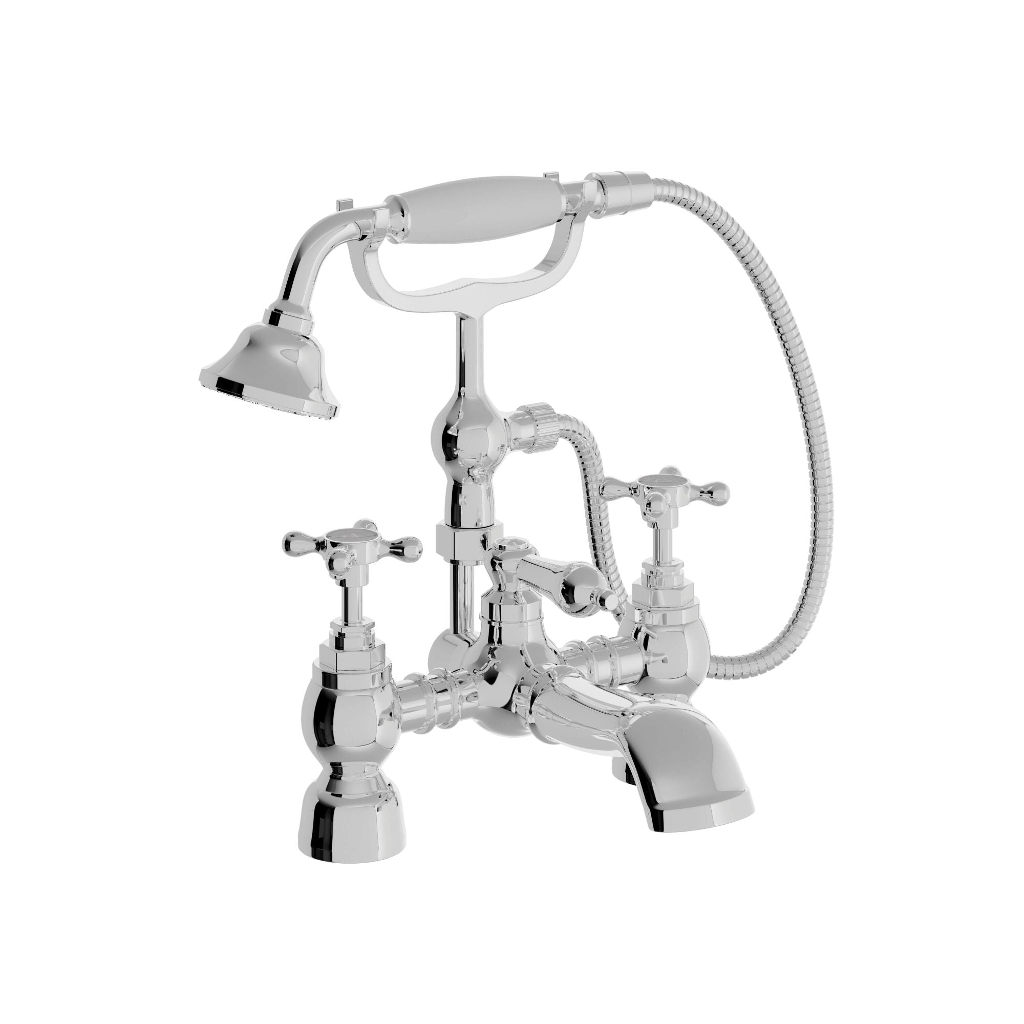 Heritage Trinity Bath Shower Mixer Chrome