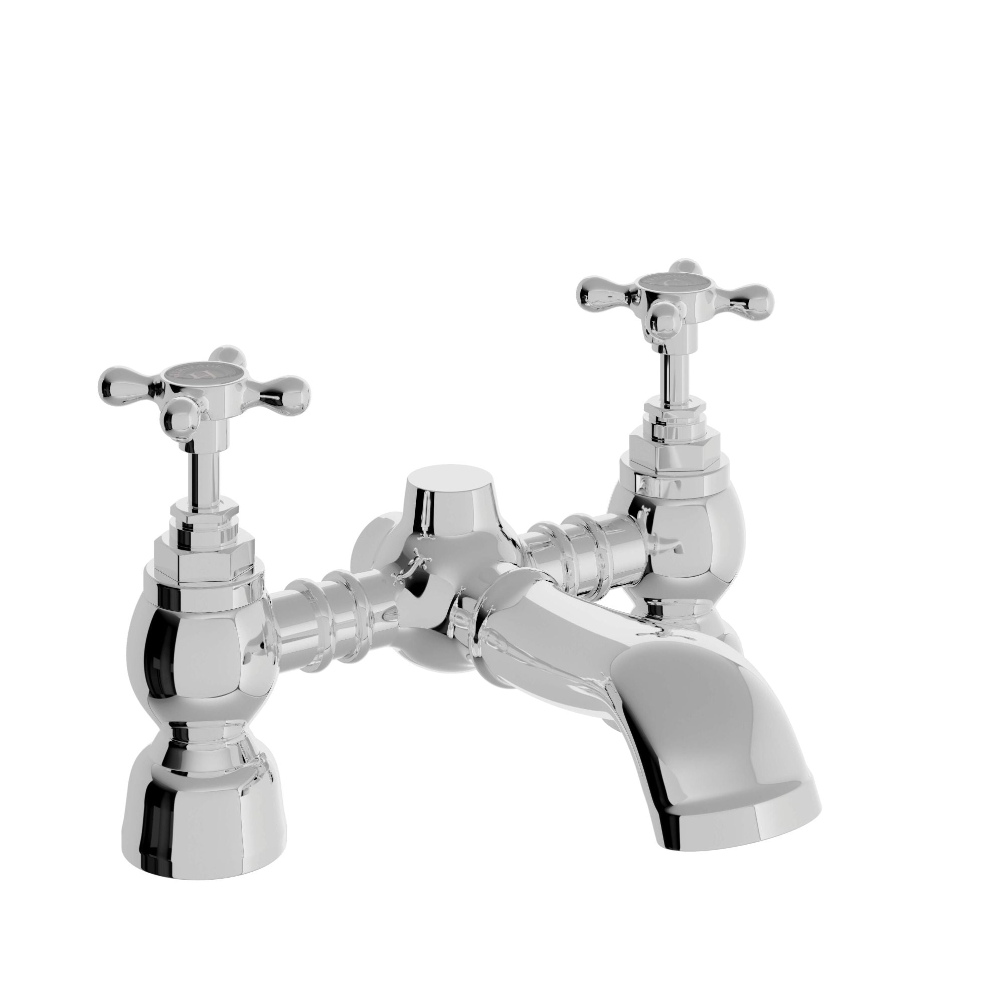 Heritage Trinity Bath Filler Chrome