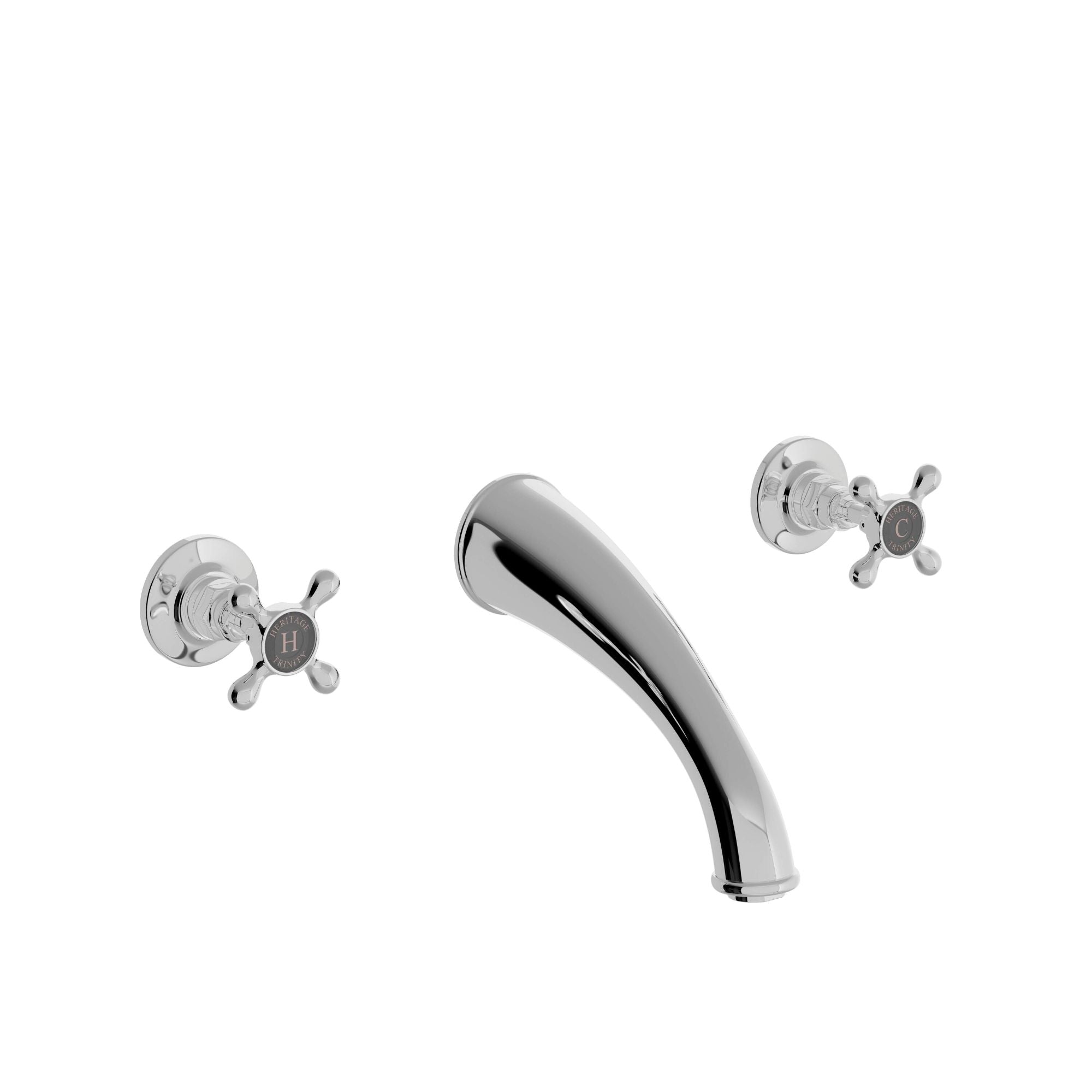 Heritage Trinity 3TH Bath Filler Chrome