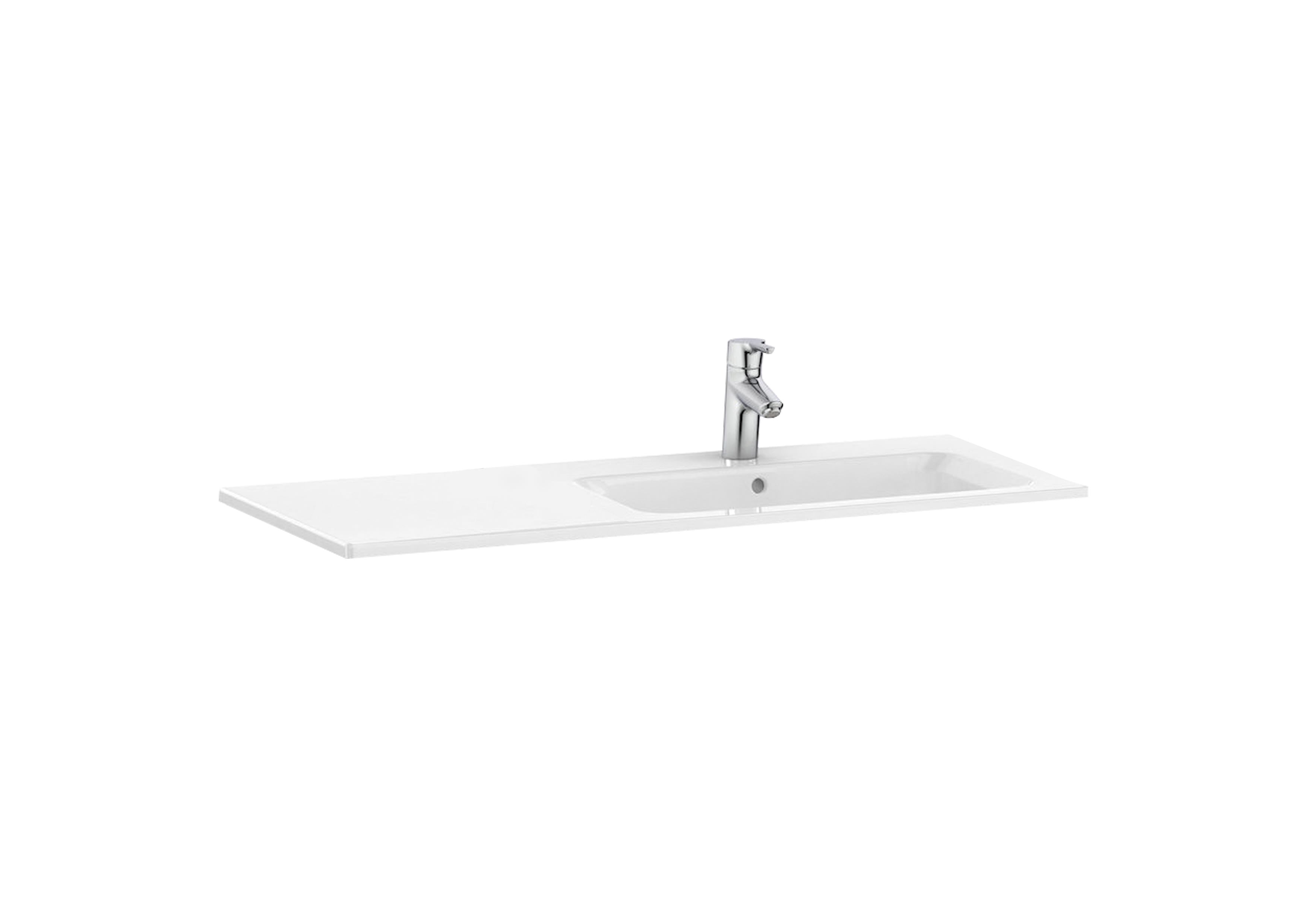 Roca The Gap Wash Basin 1000 x 460 x 160mm 1 Tap Hole Right Hand White
