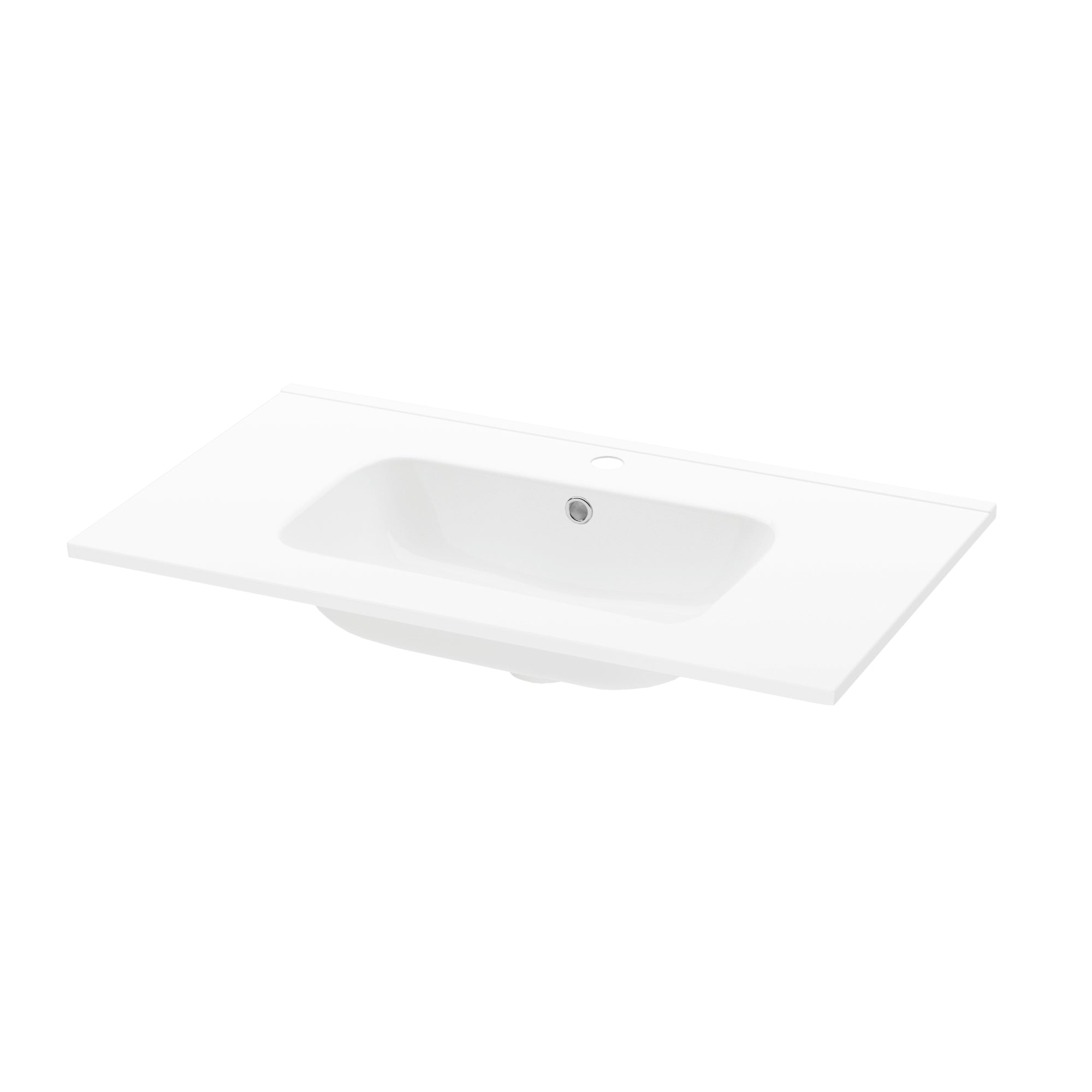 Atlanta Tidal 610(W) X 470(D)mm Straight Sit-On Basin