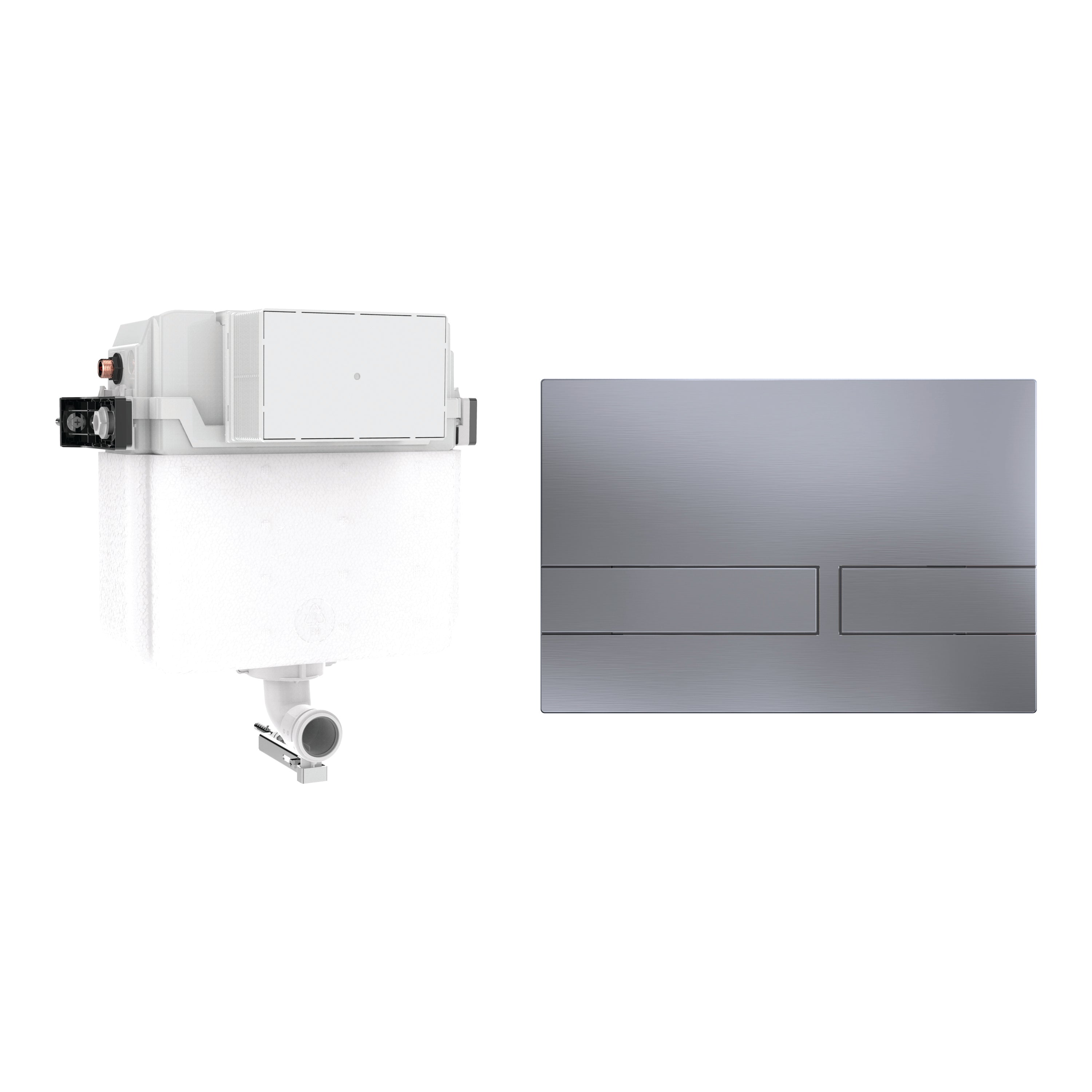 Crosswater Venue Cistern Set 1 Brushed Nickel