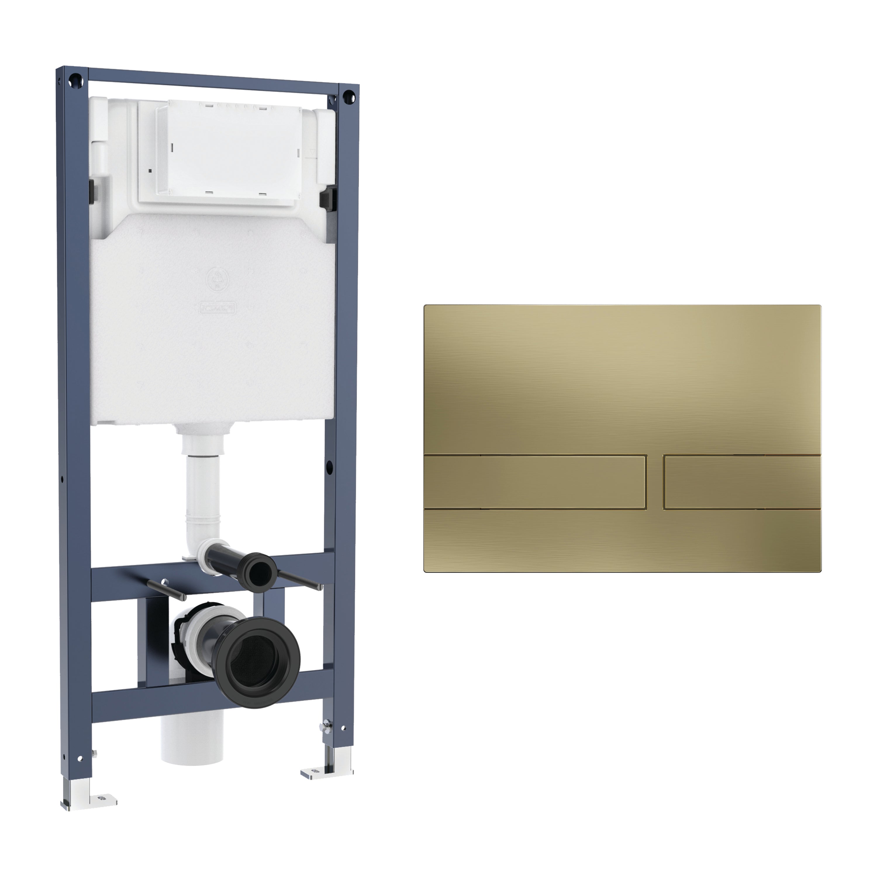 Crosswater Venue Frame Set 3 Brushed Brass