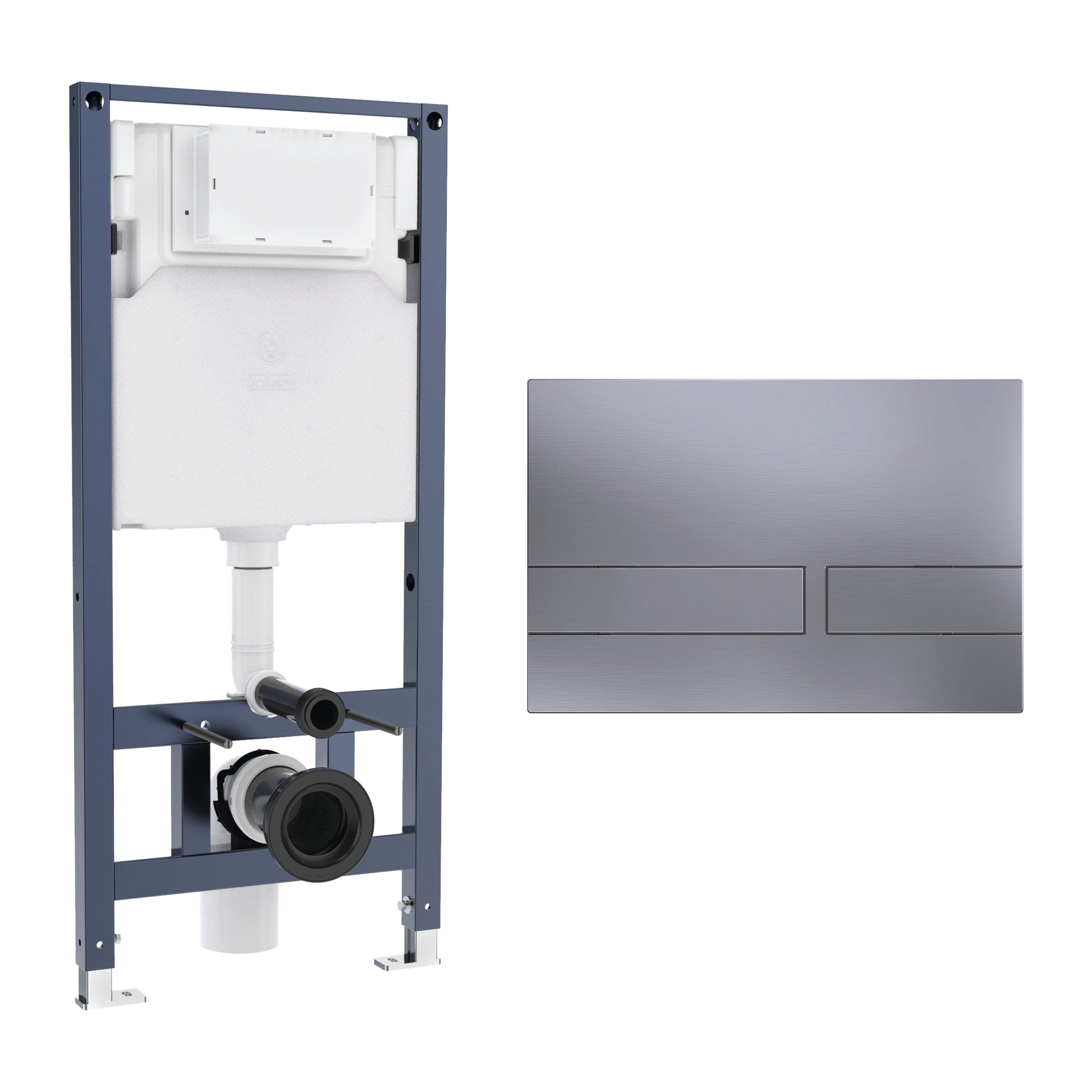 Crosswater Venue Frame Set 3 Brushed Nickel
