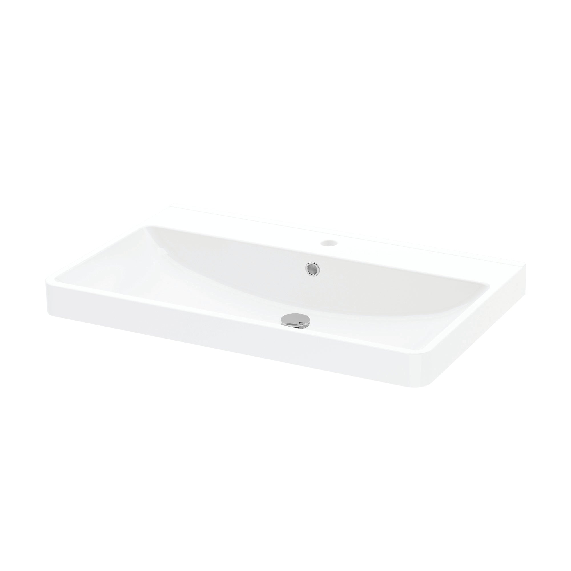 Atlanta Verdant 610(W) X 460(D)mm Curved Sit-On Basin