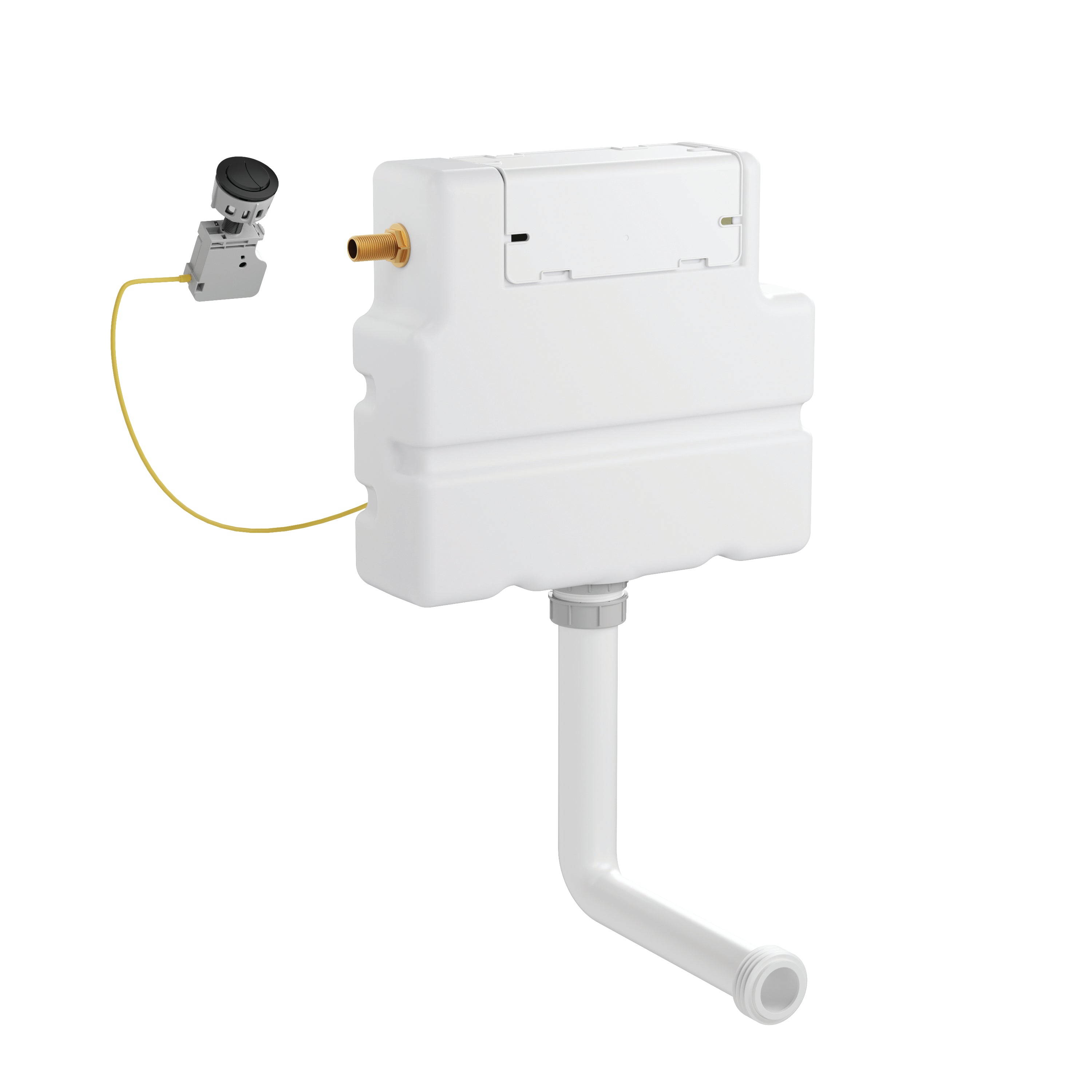 Crosswater Flush Button Cistern Set 1 Matt Black