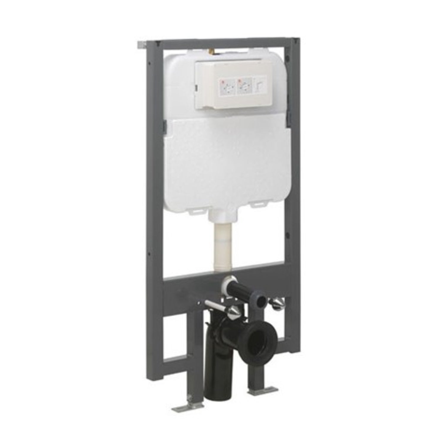 Crosswater Slimline Toilet Frame & Cistern with Front Flush WCF118X50_VS_V2
