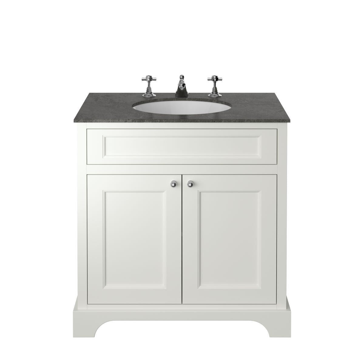 Heritage Wilton Vanity Unit 800mm Freestanding - Chantilly