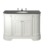 Heritage Wilton Vanity Unit 1200mm Curved Single - Chantilly