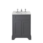 Heritage Wilton Vanity Unit 600mm Freestanding - Graphite