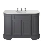 Heritage Wilton Vanity Unit 1200mm Curved Single - Graphite