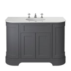 Heritage Wilton Vanity Unit 1200mm Curved Single - Graphite