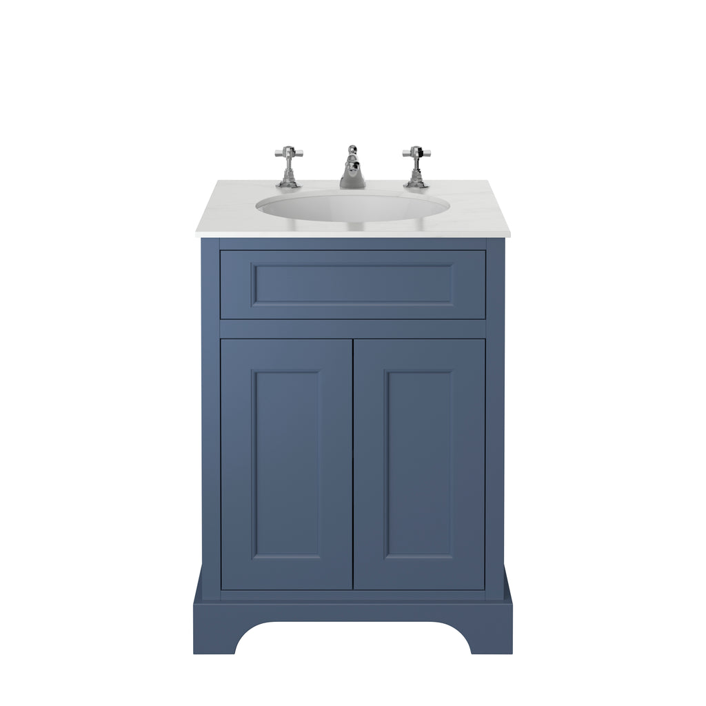 Heritage Bathrooms Wilton 600mm Freestanding Vanity Unit- Maritime Blue