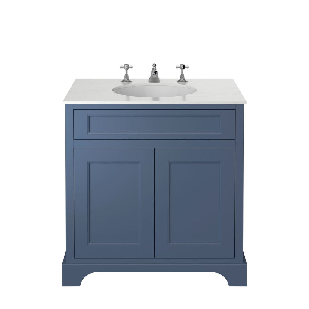 Heritage Wilton Vanity Unit 800mm Freestanding - Maritime Blue