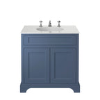 Heritage Wilton Vanity Unit 800mm Freestanding - Maritime Blue