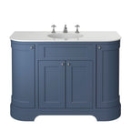 Heritage Wilton Vanity Unit 1200mm Curved Single - Maritime Blue