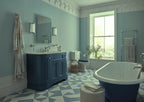 Heritage Wilton Vanity Unit 1200mm Curved Single - Maritime Blue