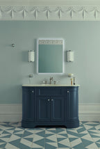 Heritage Wilton Vanity Unit 1200mm Curved Single - Maritime Blue