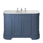 Heritage Wilton Vanity Unit 1200mm Curved Single - Maritime Blue