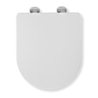 Croydex Eyre D Shaped Soft Close Toilet  Seat White