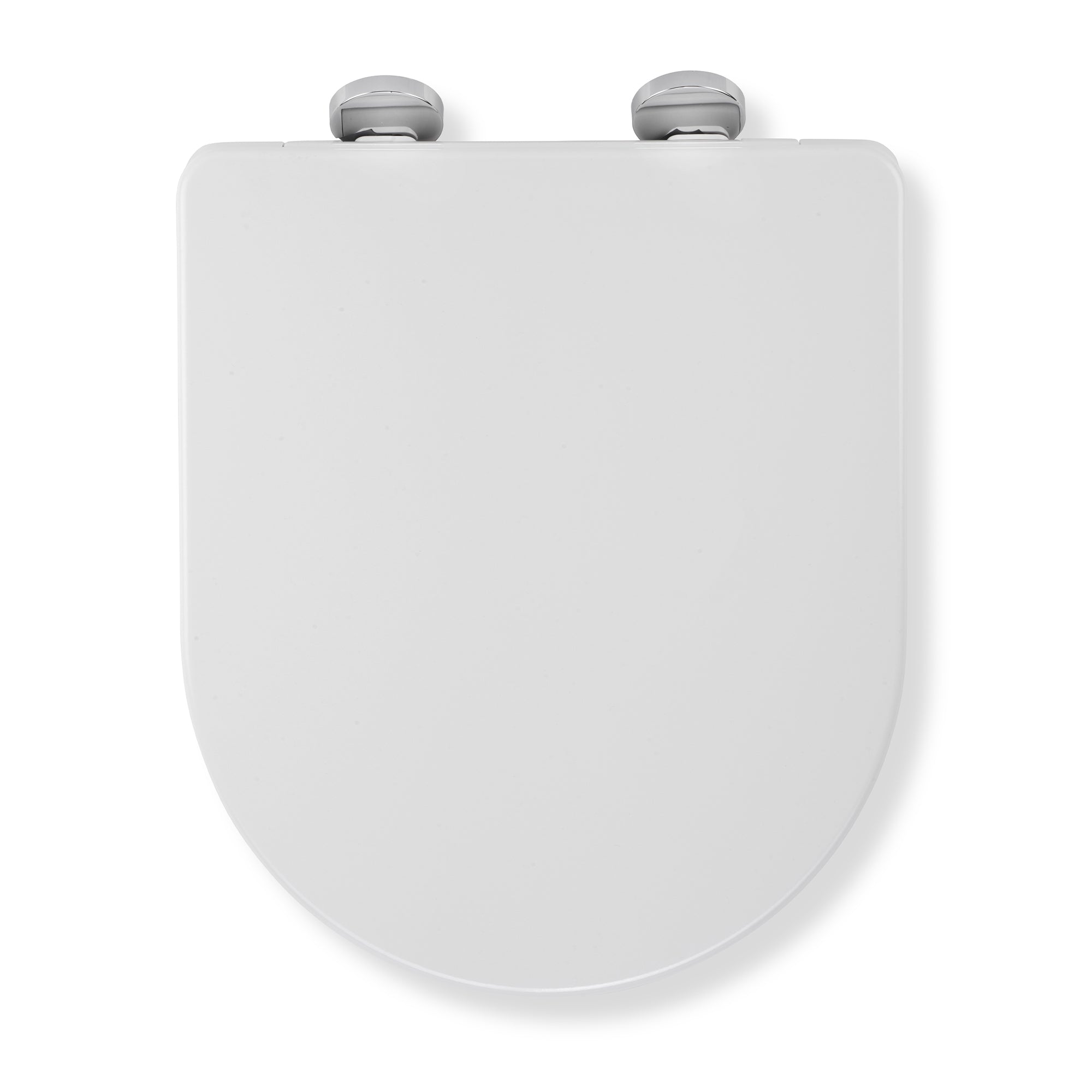 Croydex Eyre D Shaped Soft Close Toilet  Seat White