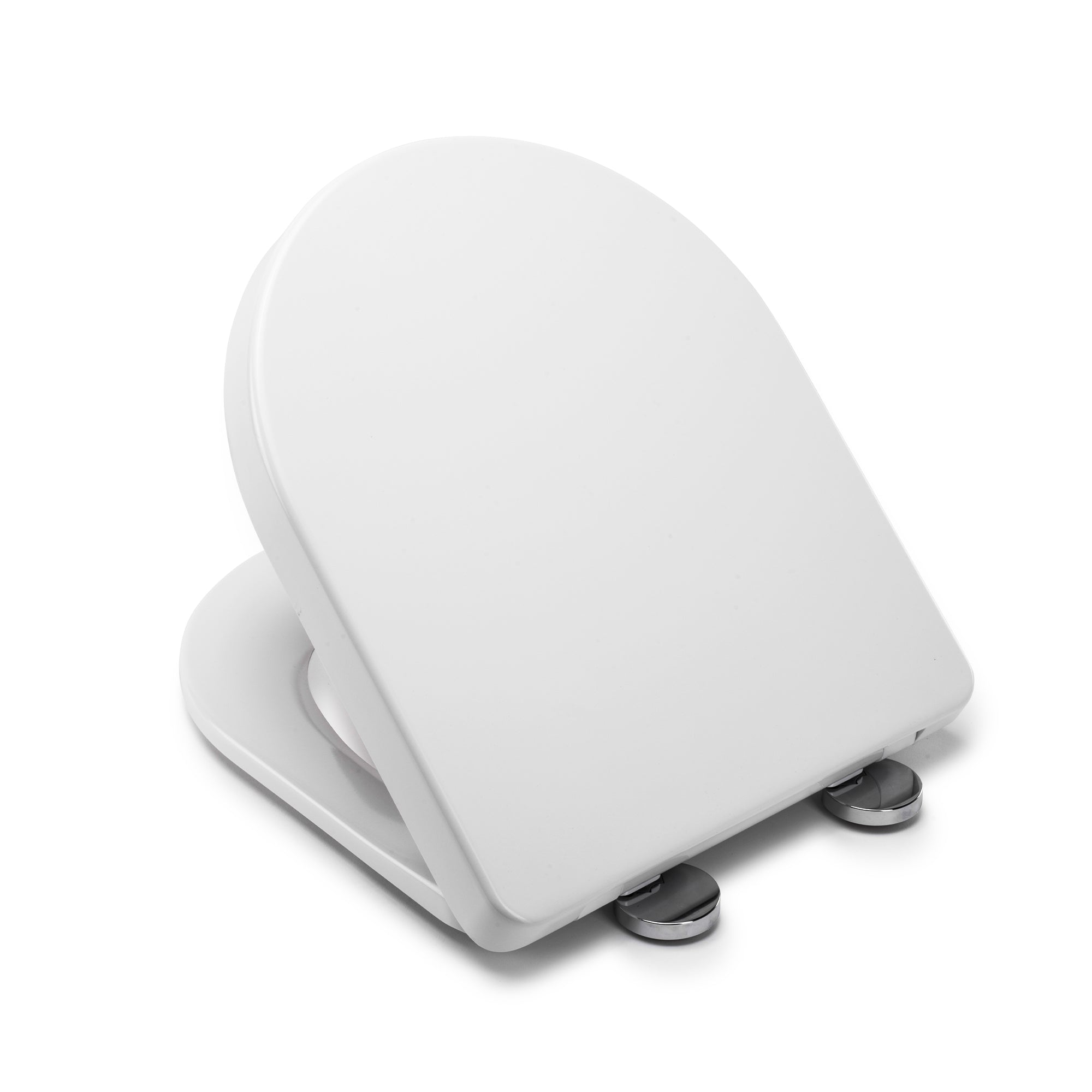 Croydex Eyre D Shaped Soft Close Toilet  Seat White