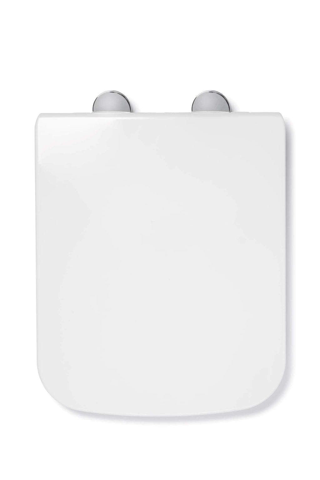 Croydex Leven Square Flexi-Fix Soft Close Quick Release Top Fix Anti-Bacterial White Thermoset Toilet Seat