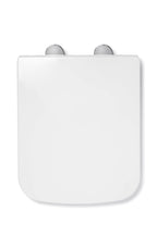 Croydex Leven Square Flexi-Fix Soft Close Quick Release Top Fix Anti-Bacterial White Thermoset Toilet Seat
