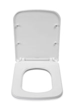 Croydex Leven Square Flexi-Fix Soft Close Quick Release Top Fix Anti-Bacterial White Thermoset Toilet Seat