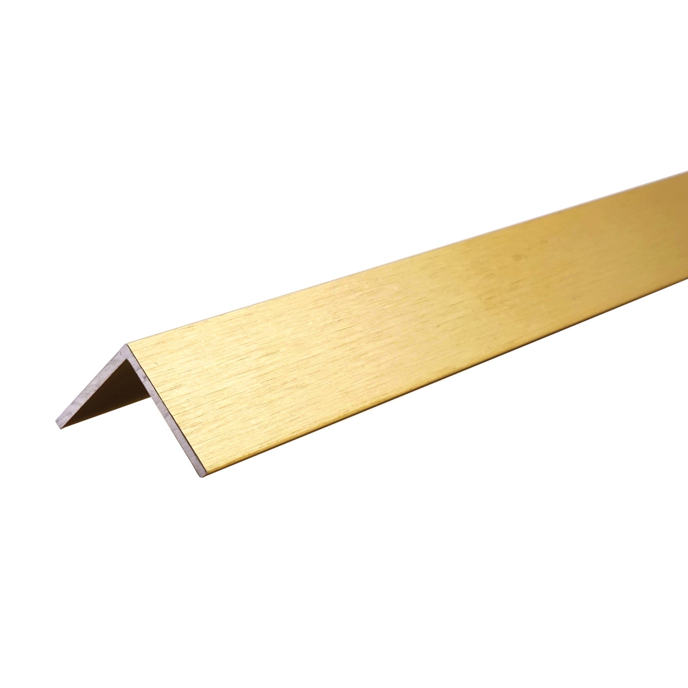 Multipanel CLASSIC - Type 102 - Angle Profile - Aluminium Extrusion - Brushed Brass - 2450mm Long