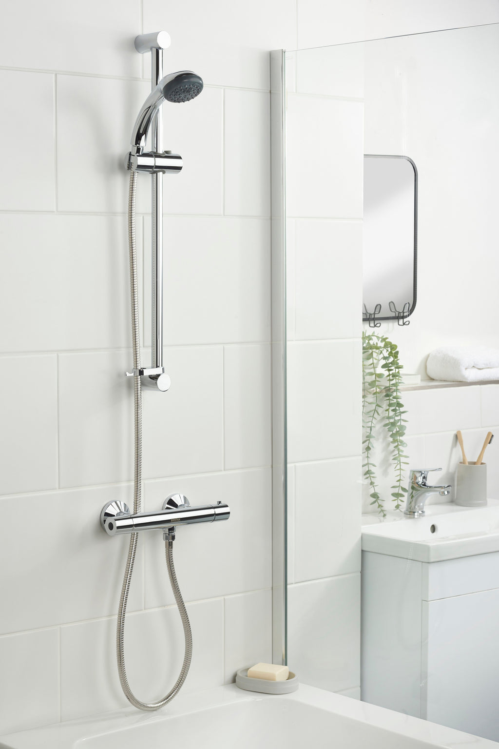 Bristan Zing Cool Touch Thermostatic Bar Mixer Shower and Kit ZI SHXSMCT C..