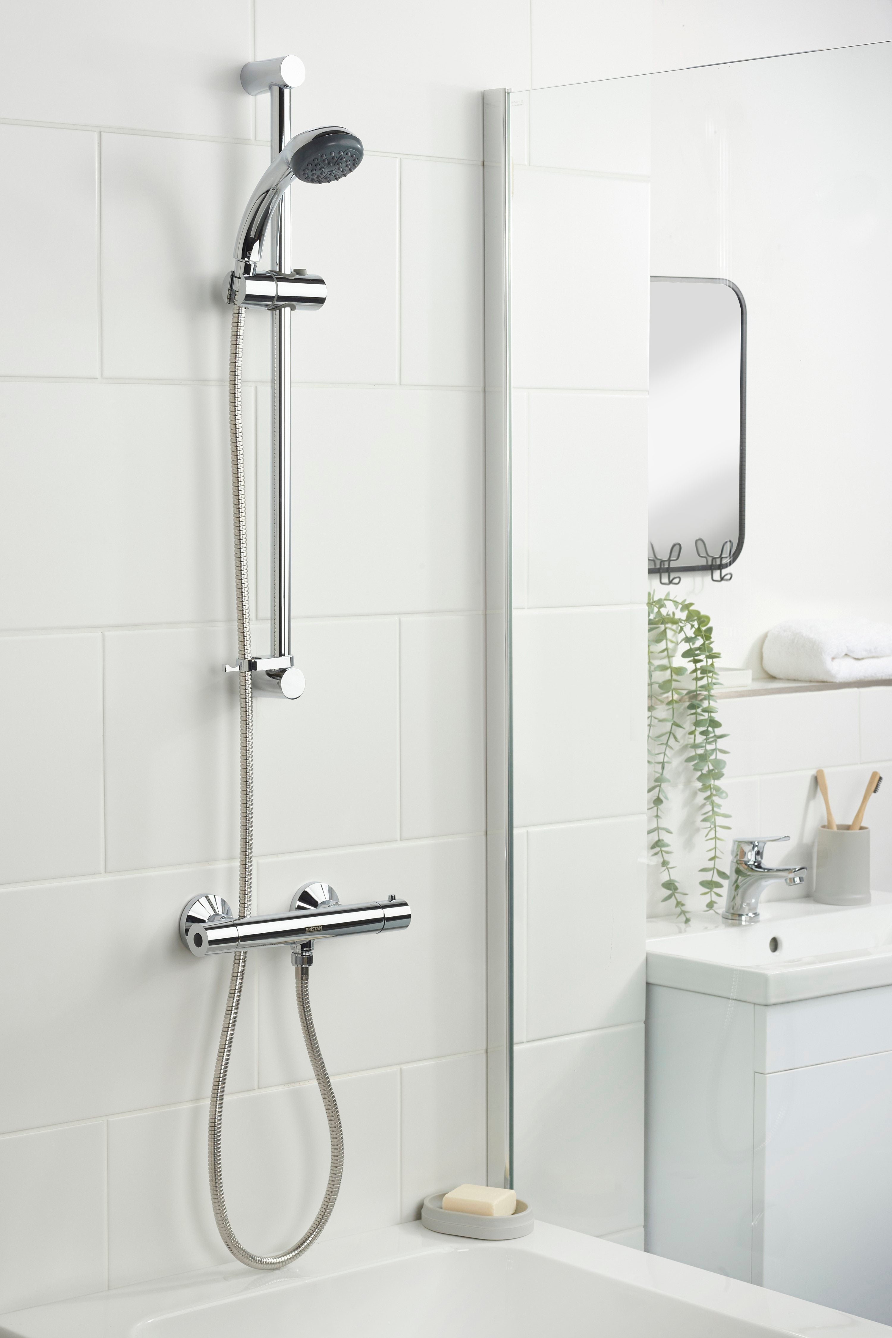 Bristan Zing Cool Touch Thermostatic Bar Mixer Shower and Kit ZI SHXSMCT C..