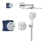 Grohe Grohtherm Smartcontrol Rear Fed Concealed Dual Outlet Shower System With Rainshower Smartactive 310mm Round Showerhead Chrome