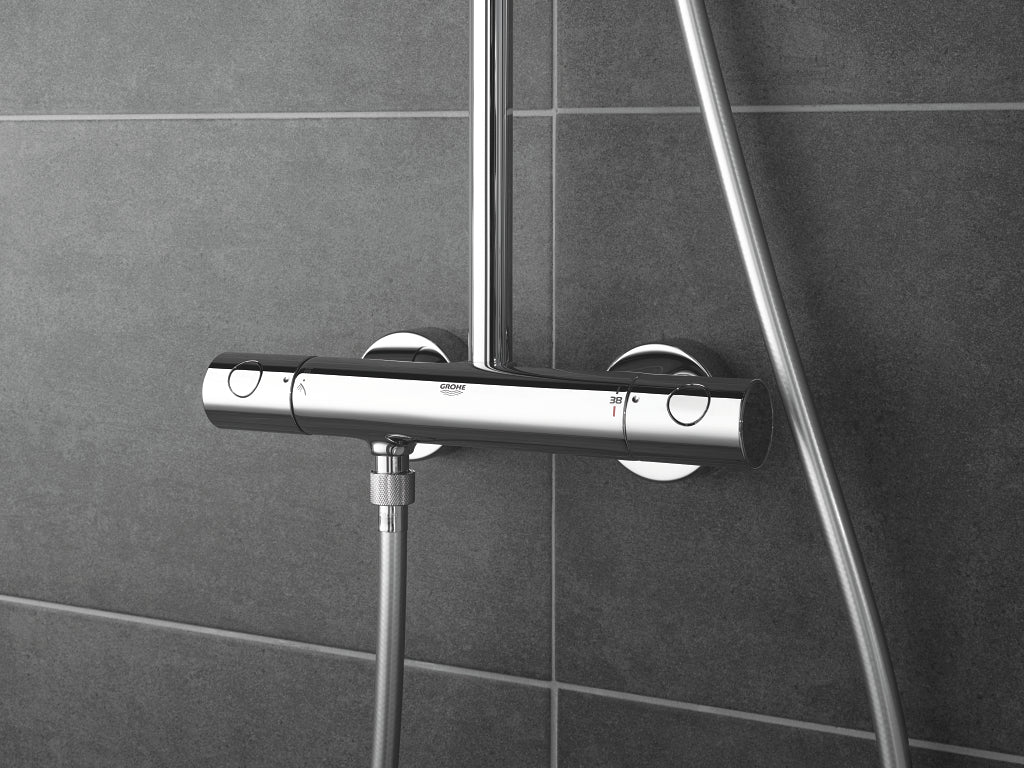 Grohe Tempesta Cosmopolitan System 250 Shower system with thermostat for wall mounting
