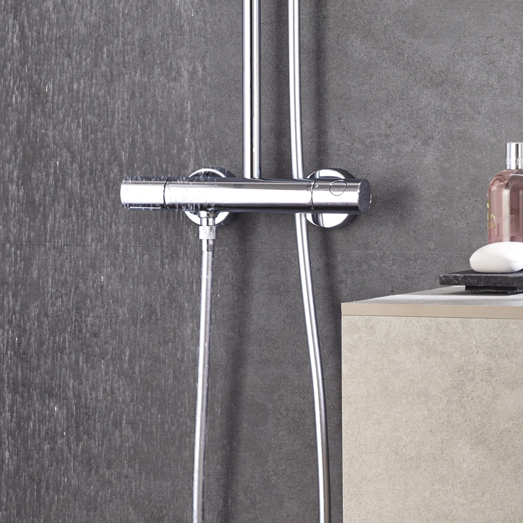 Grohe Euphoria System 210 Shower system with thermostat for wall mounting 27964000.