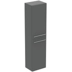Ideal Standard i.Life A tall column unit with 2 doors (separate handles required), matt quartz grey