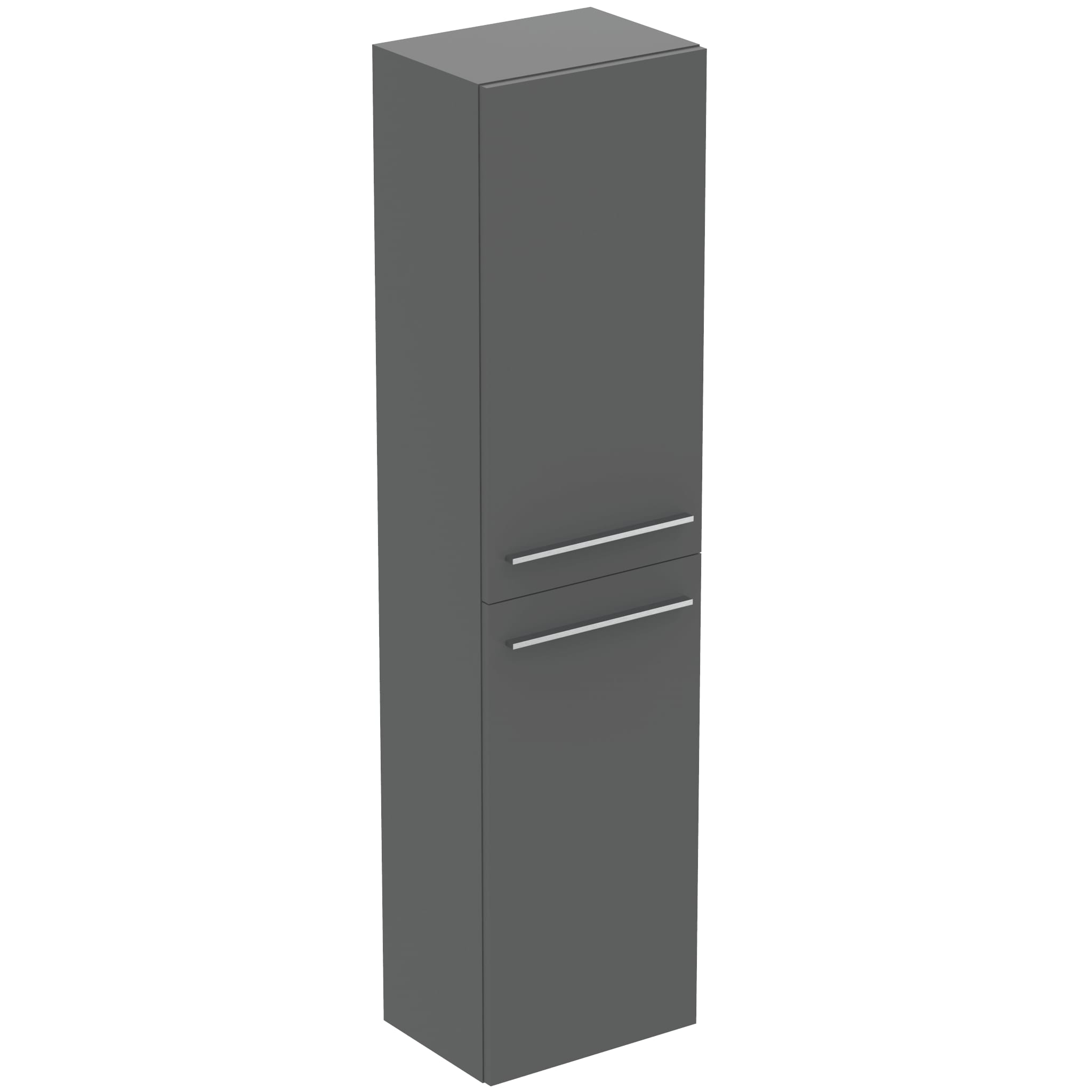 Ideal Standard i.Life A tall column unit with 2 doors (separate handles required), matt quartz grey