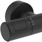 Ideal Standard Ceratherm T25+ Thermostatic Dual Outlet Thermostatic  Bar Shower Mixer Silk Black
