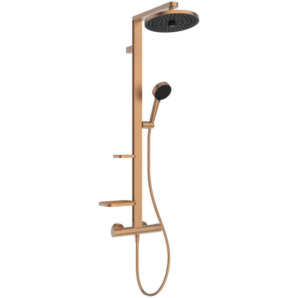 Ideal Standard Ceratherm Alu+ Exposed Shower System 356x501x1113mm 12.0 L/Min (3 Bar)