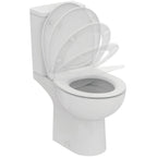 Ideal Standard Simplicity+ Close-coupled open bowl toilet bundle 365x620mm horizontal outlet