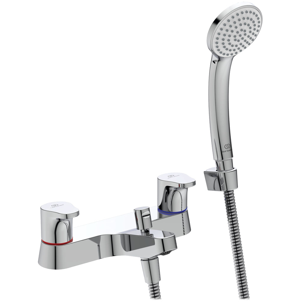 Ideal Standard Cerabase Dual Control Bath Filler with Shower Set Chrome
