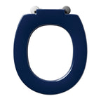 Armitage Shanks Contour 21 toilet seat only with top fixing hinges and retaining buffers, blue.