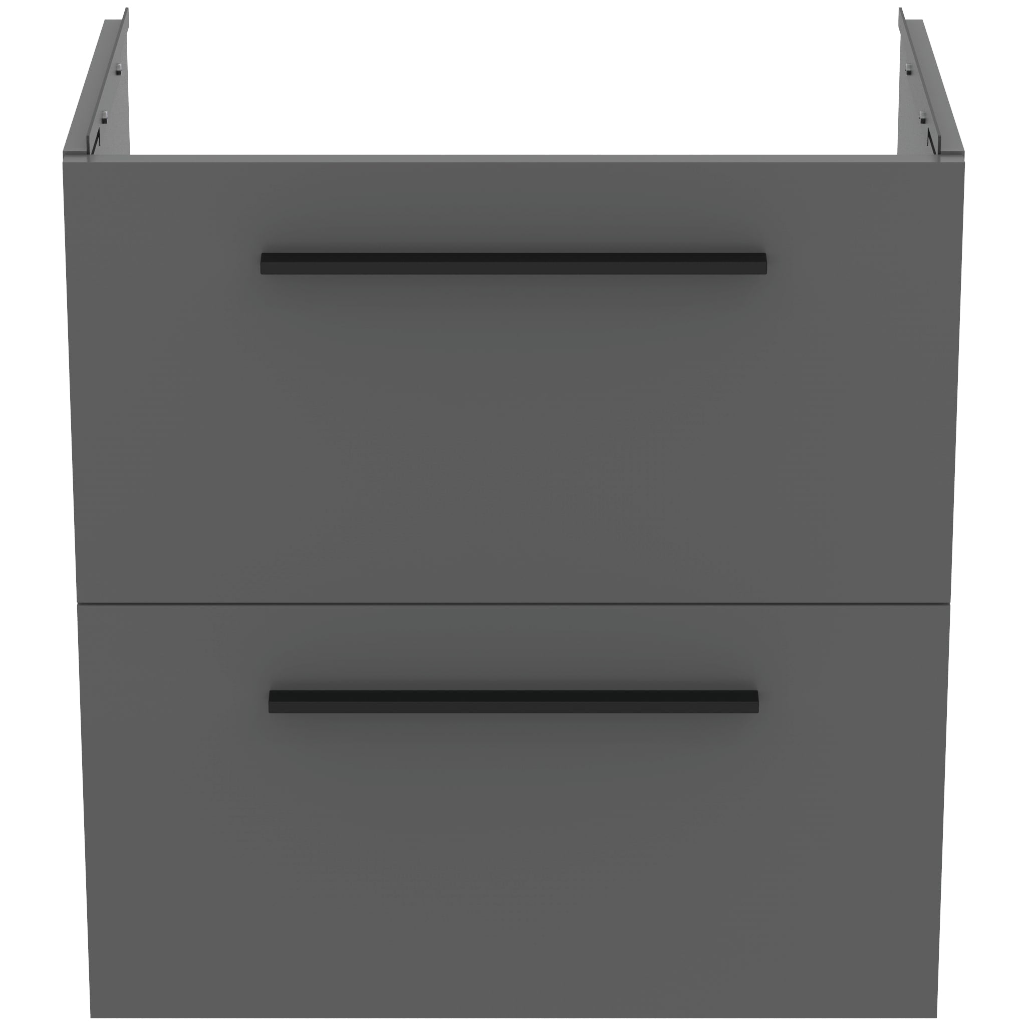 Ideal Standard i.Life S Wall Hung 2 Drawers Vanity Unit 600(W)mm Quartz Grey Matt