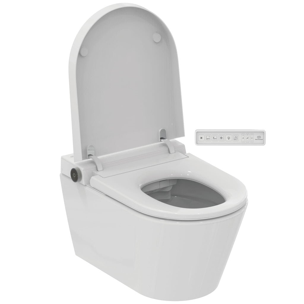 Ideal Standard I.Life E Wall-Hung Shower Toilet Bowl 412x610x425mm Washdown Horizontal Outlet